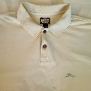 Tommy Bahama Pale Yellow Cotton Polo Size Large